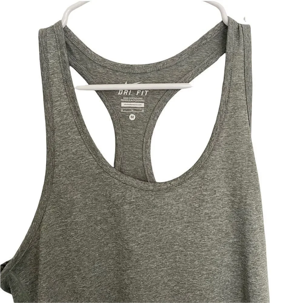 Nike Dri Fit‎ Sleeveless Gray Tank Top Sz M